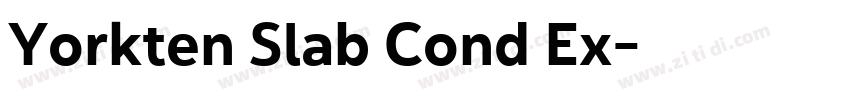 Yorkten Slab Cond Ex字体转换